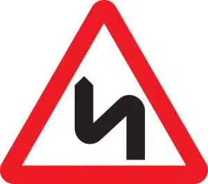 double bend first to left