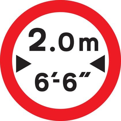 no_vehicles_over_width_shown - Driver Training Theory Test no_vehicles_over_width_shown