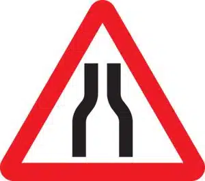 road narrow both sides