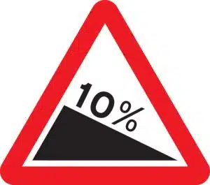 steep hill down