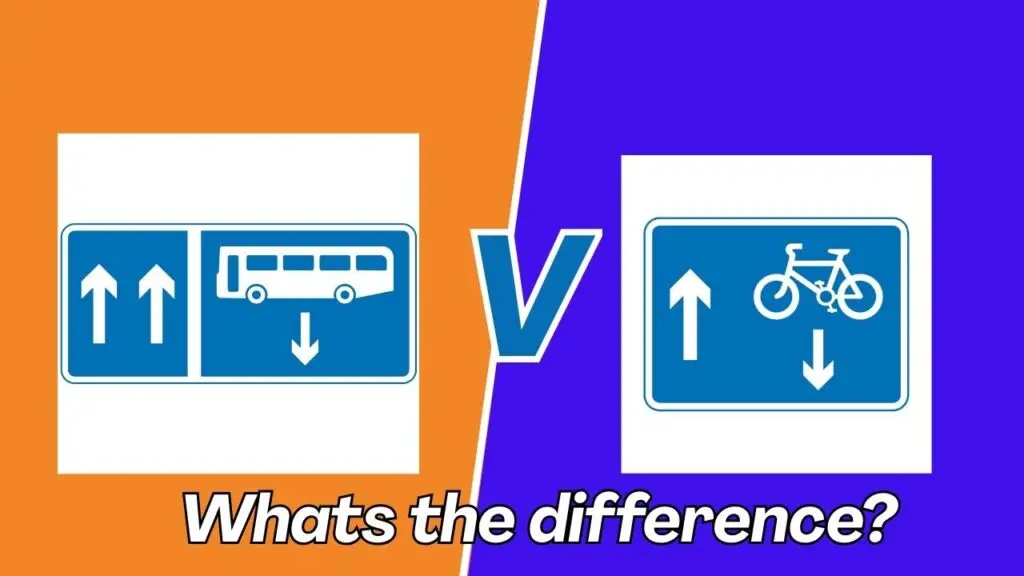 Contraflow Bus Lane vs Contraflow Cycle Lane