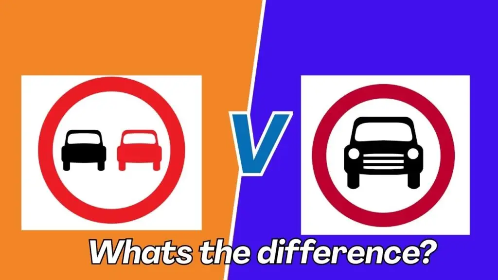 What’s the Difference Between “No Overtaking” and “No Motor Cars