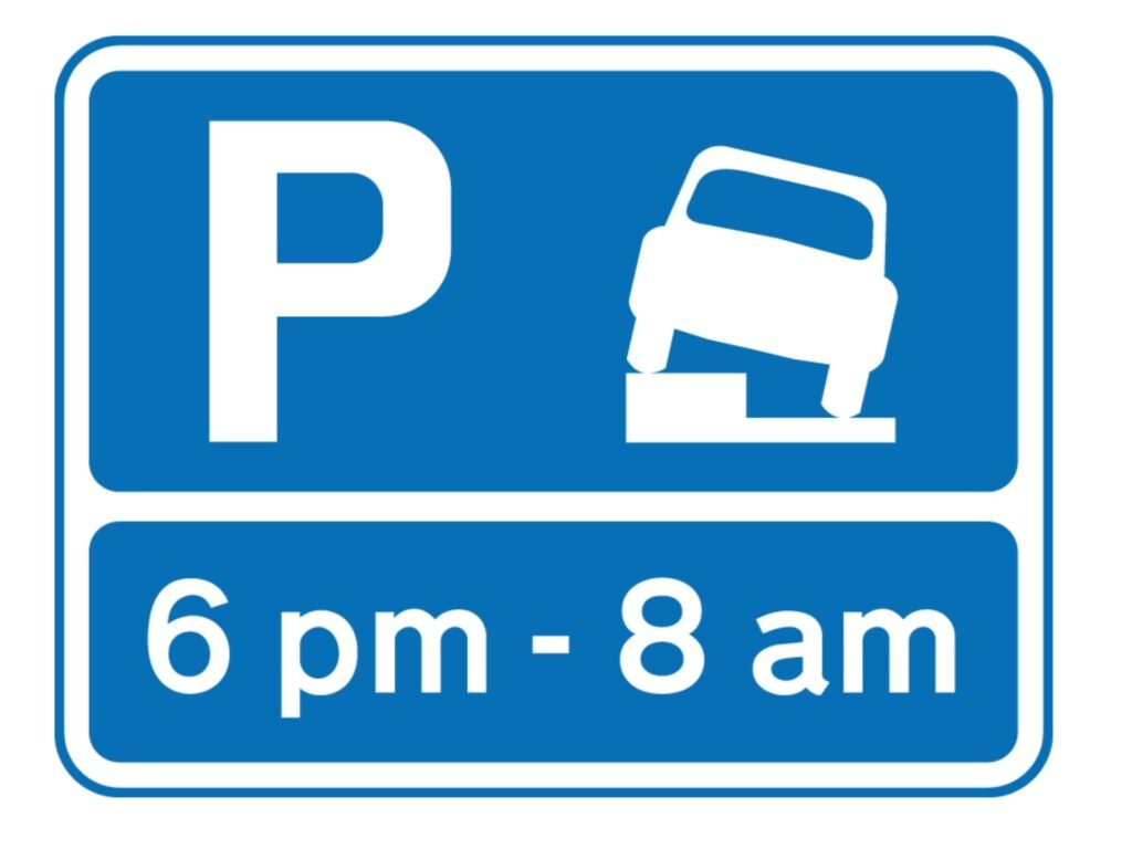 3-verge-or-footway-times-shown - Driver Training Theory Test No Vehicles Except Bicycles Being Pushed vs Parking Partially on the Verge