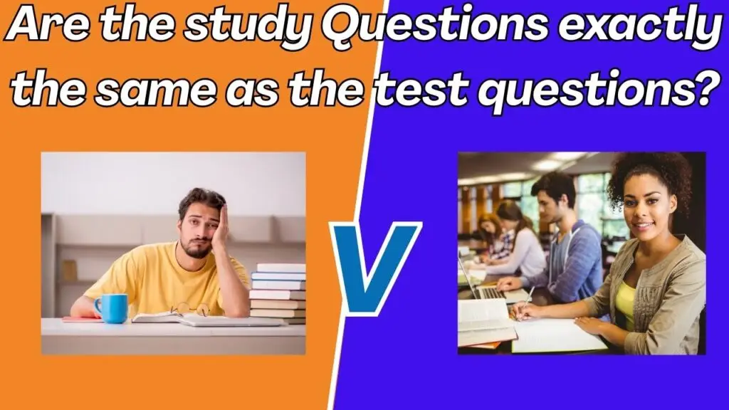 Are the theory test revision questions exactly the same ones I will get in the test