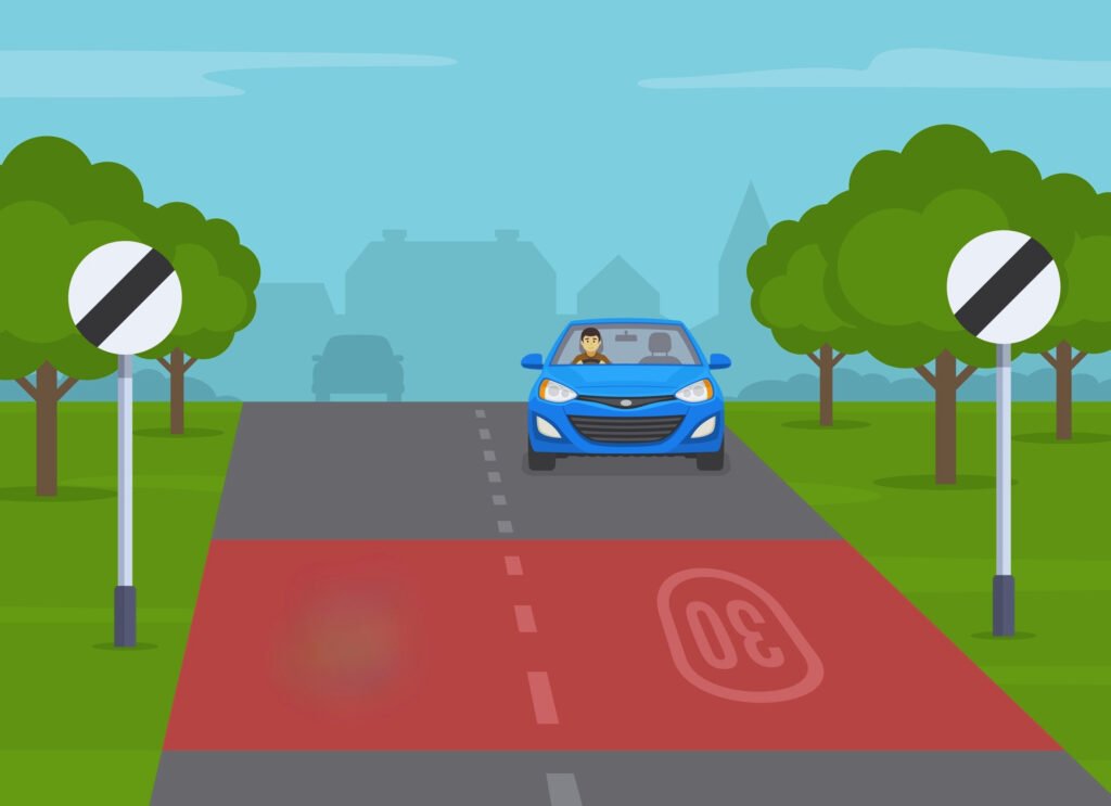 national speed limit sign - Driver Training Theory Test national speed limit sign