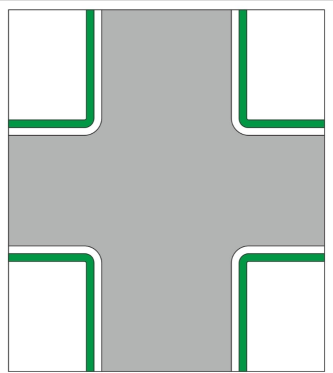 unmarked crossroads who has priority
